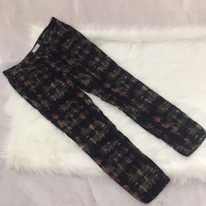 Free People Black and Brown Skinny Jeans